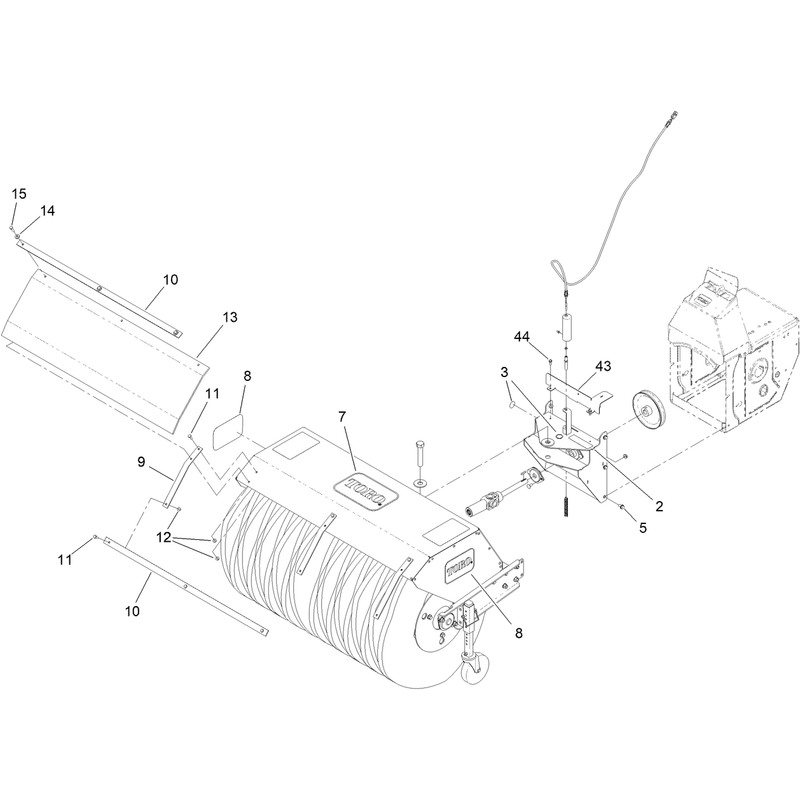 Broom and Deflector Assembly