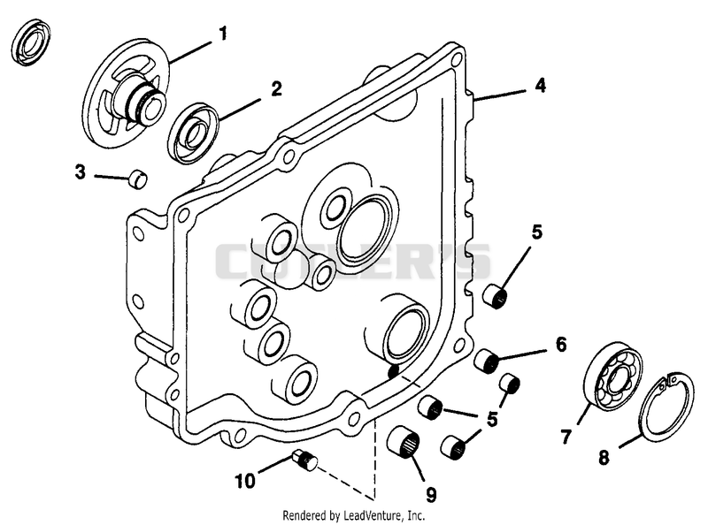 NUMBER THIRTEEN - TRANSMISSION COVER ASSY