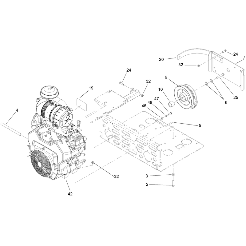 Engine and Clutch Assembly