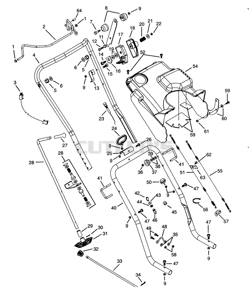 Handlebars, Controls And Shrouds