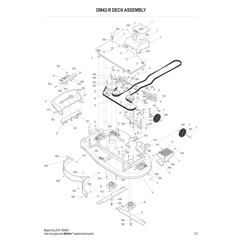 DM42-R DECK ASSEMBLY
