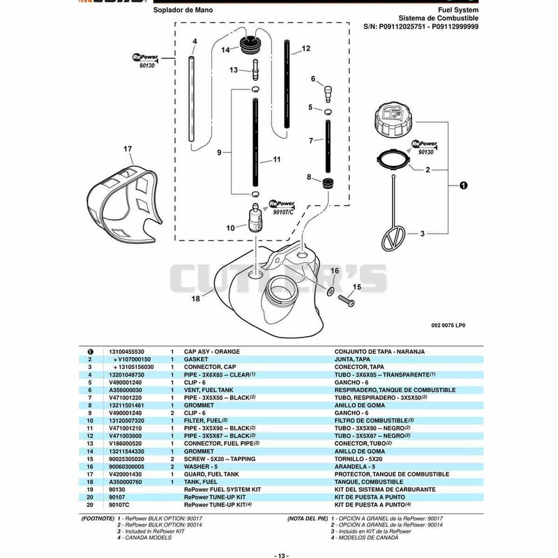 Carcasa del Ventilador