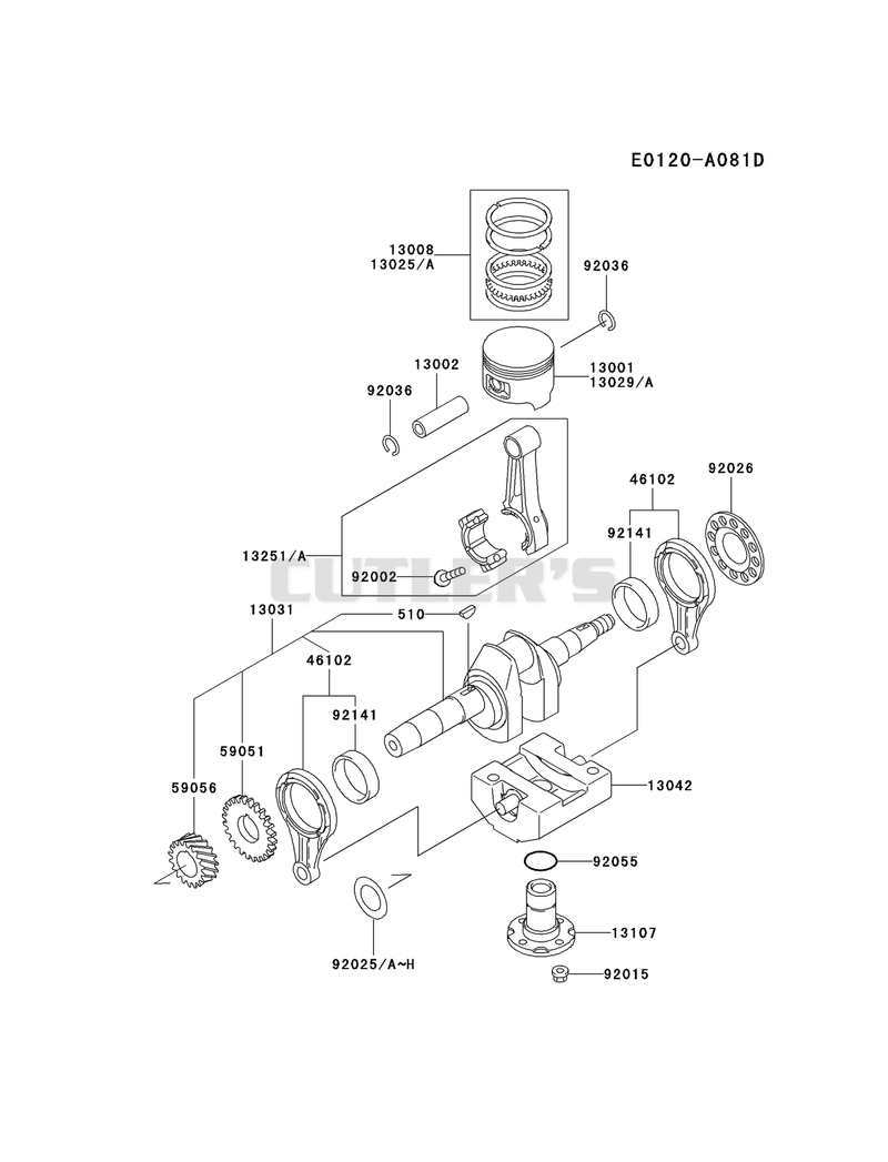 PISTON/CRANKSHAFT