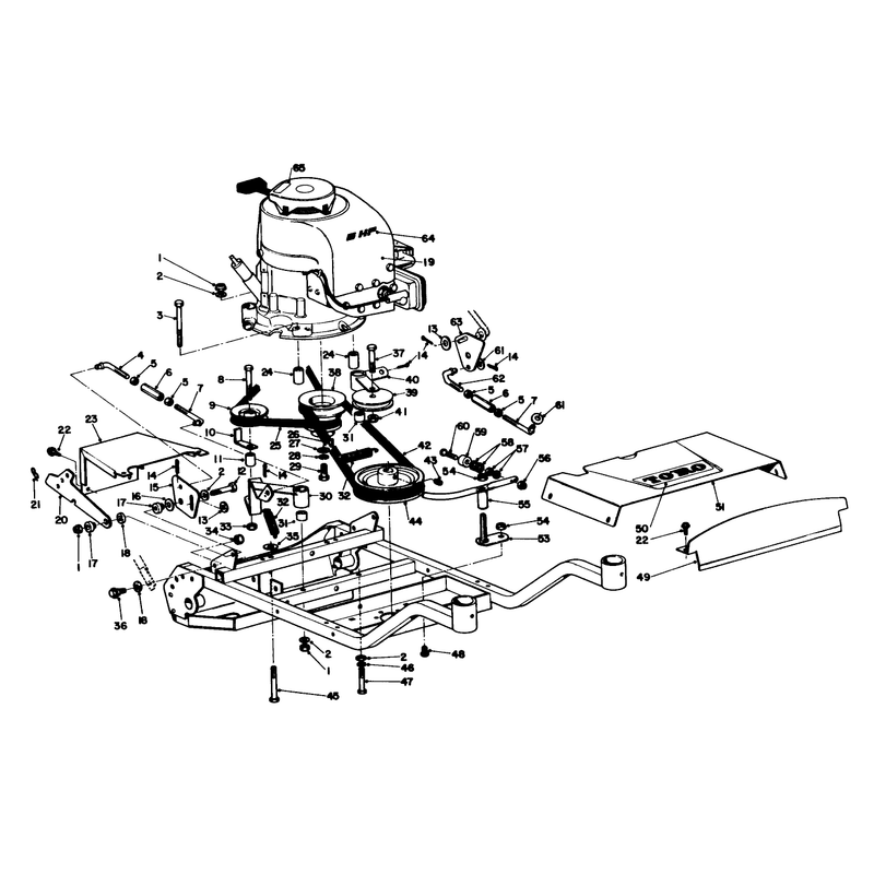 Engine and Frame Assembly