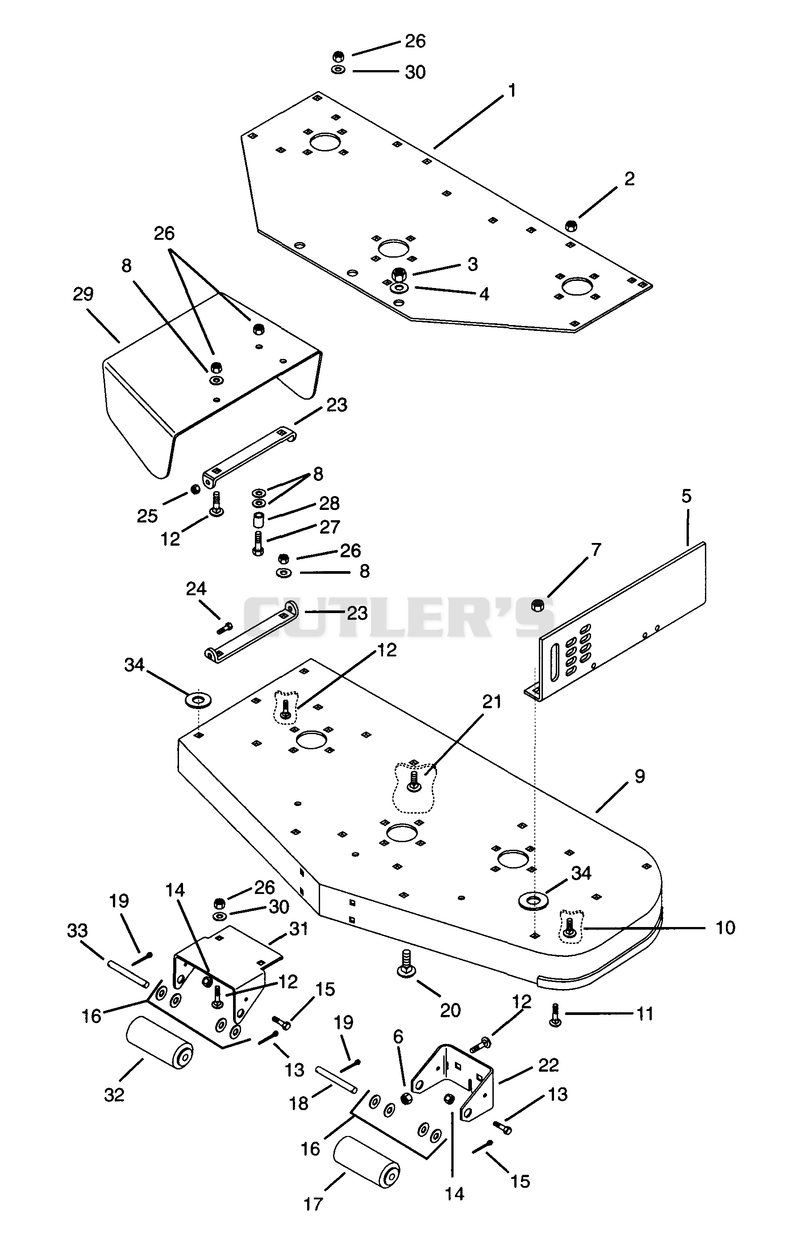 50" MOWER FRAME 2