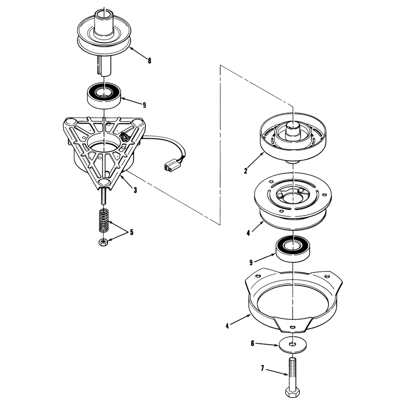 Engine Pulley & Pto Clutch Assembly