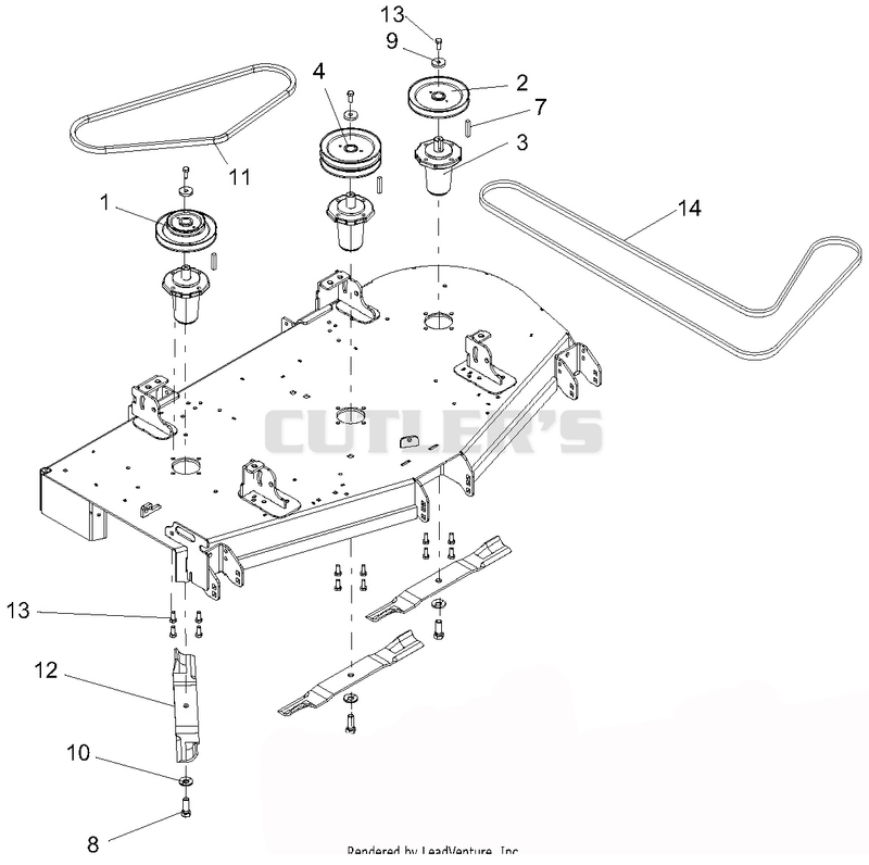 Deck, Belts, Blades And Spindles