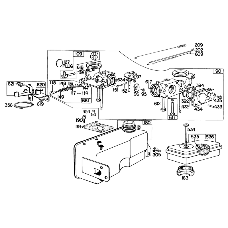 Briggs and Stratton Carburetor Assembly Model 299448