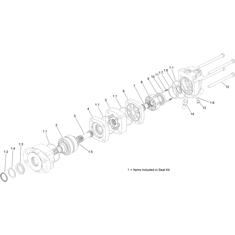 Hydraulic Motor Assembly No AU8HM24061