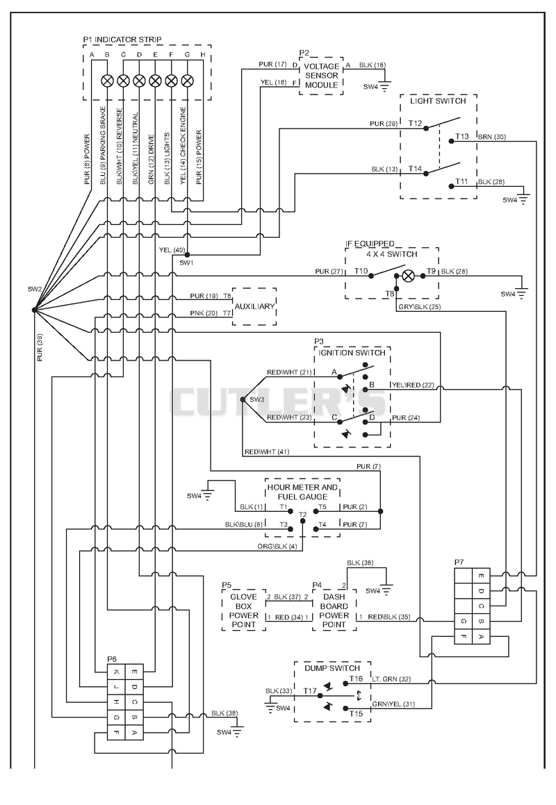 Wiring Diagram - Sub Dash 701