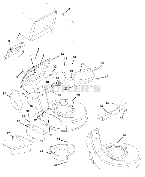 Mower Pan And Bag