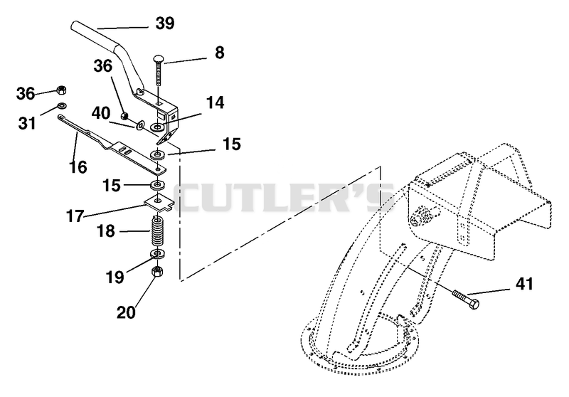 Discharge Chute Crank