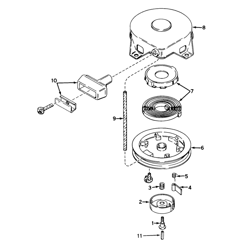 Rewind Starter No 590420