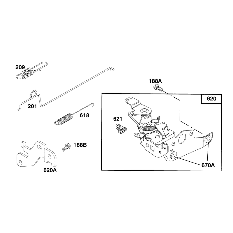 Engine Briggs and Stratton Model 127802-0640-01