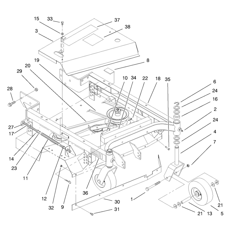 Frame Belt and Wheel Assembly