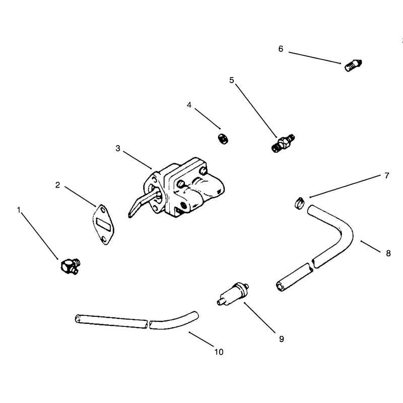 Fuel Pump Line and Filter Engine Kohler Model No Mv16s Type Ps56519