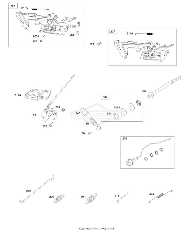 Control Brackets, Springs, Rods/Links