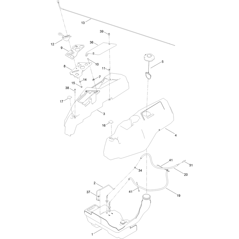 Body Styling and Fuel Tank Assembly