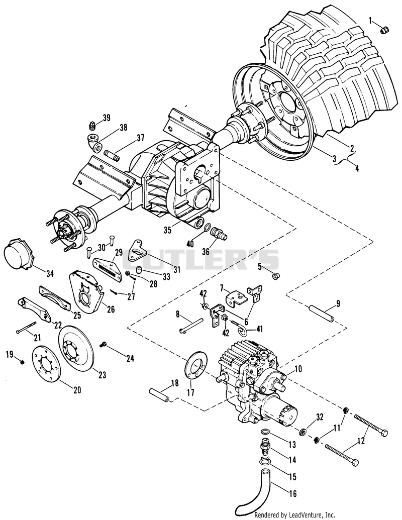HYDROSTATIC DRIVE AND BRAKES