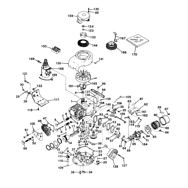Engine Models No. V70-125129 (recoil) And No. V70-125130 (electric)