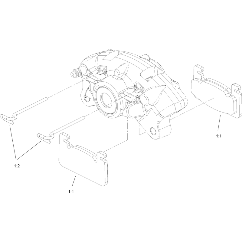 Left Hand Caliper Assembly No 107-0361