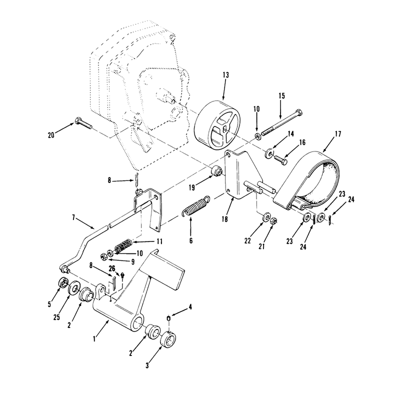 Clutch Brake and Speed Control Linkage