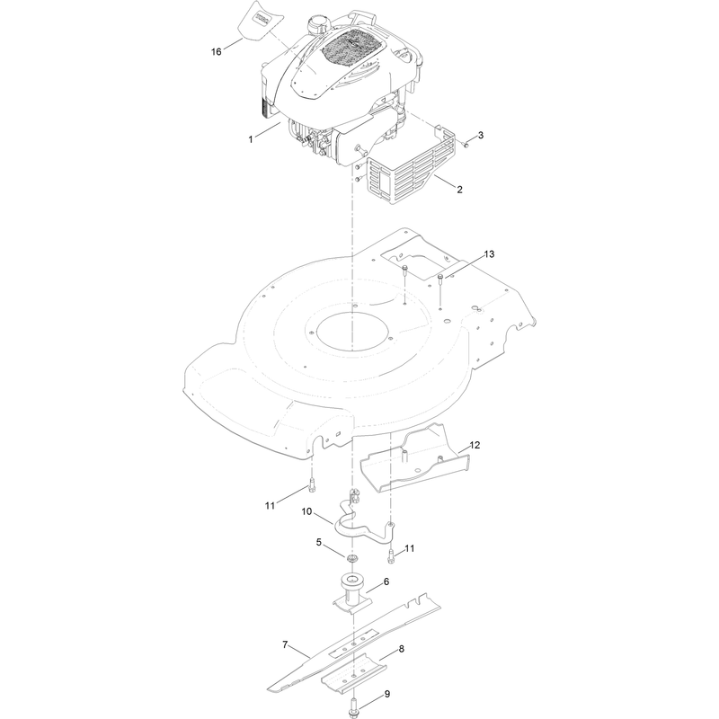 Engine and Blade Assembly