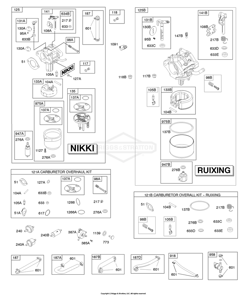CARBURETOR, FUEL SUPPLY, KIT - CARBURETOR OVERHAUL