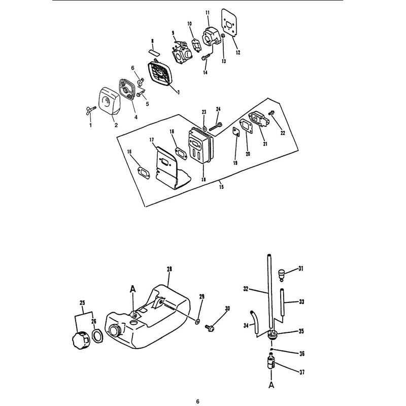 INTAKE, AIR CLEANER, EXHAUST, FUEL SYSTEM