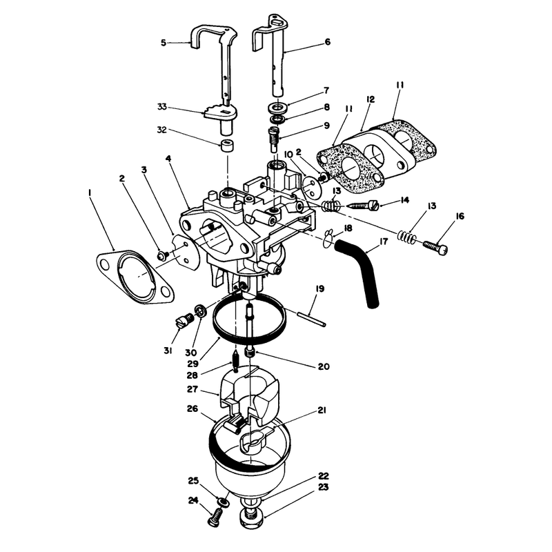 Carburetor Assembly Model No Vmg6