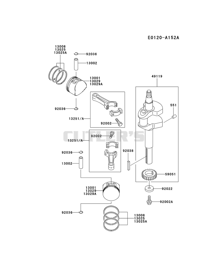 PISTON/CRANKSHAFT
