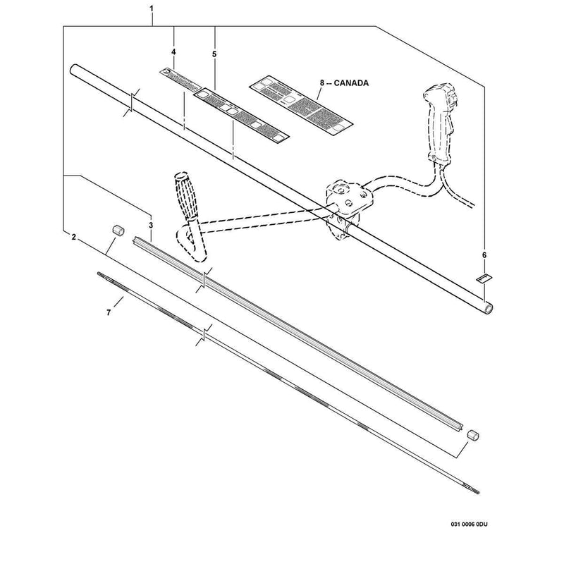 Main Pipe Assembly, Flexible Driveshaft