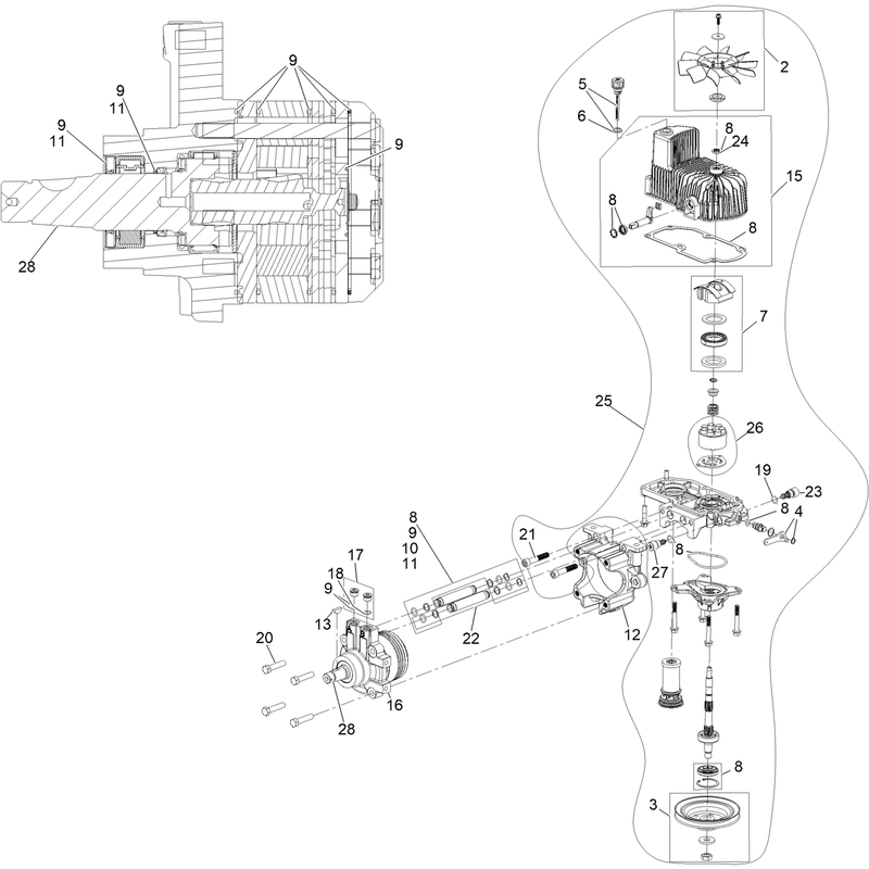 LH Hydro Assembly No 135-7907
