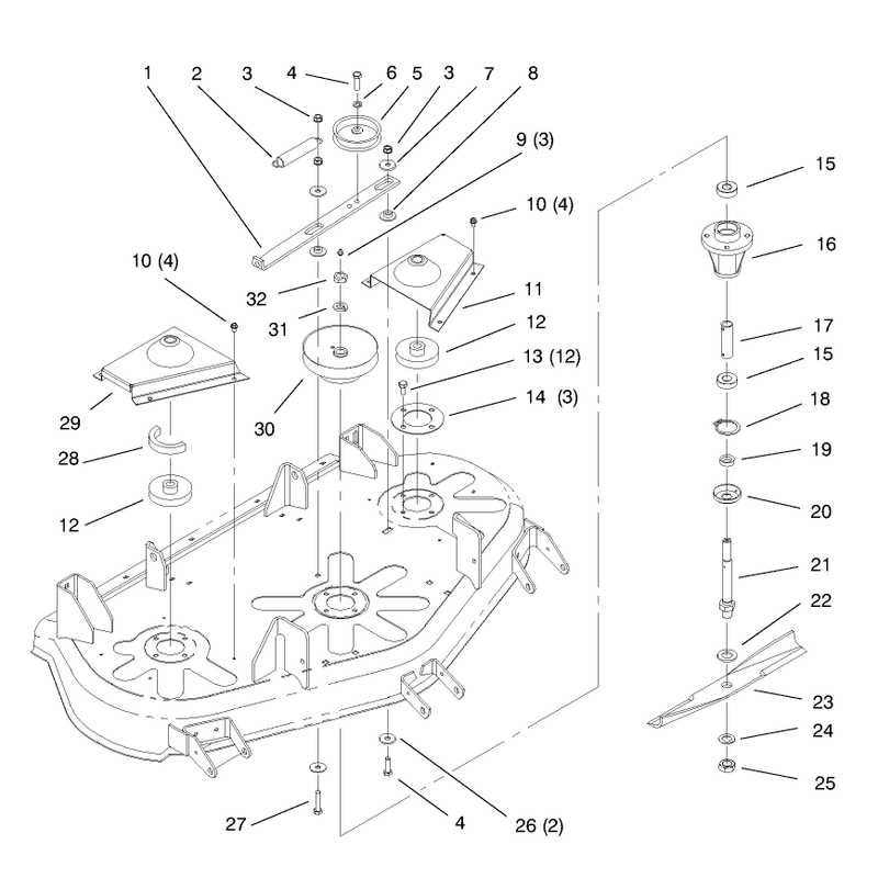 Spindle & Blade Assembly