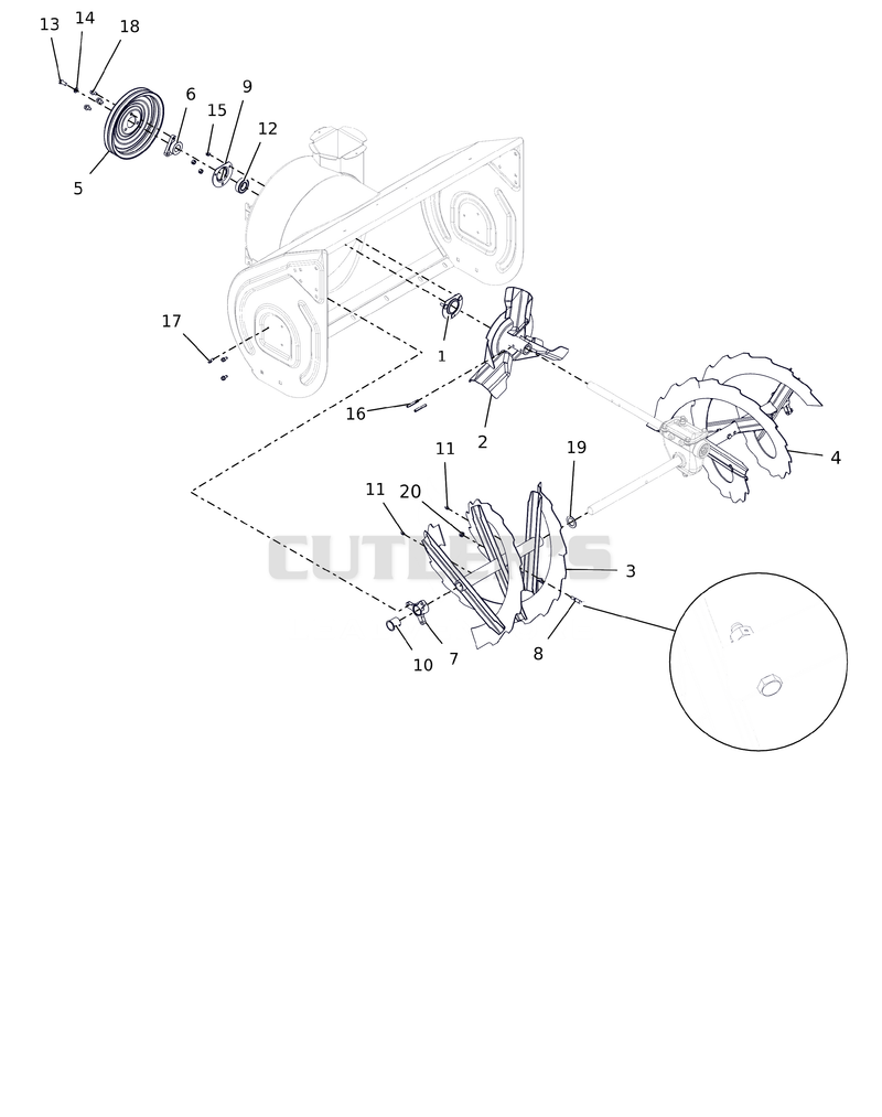 Auger And Impeller - 32"