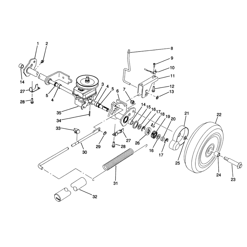 Sp Rear Axle Assembly