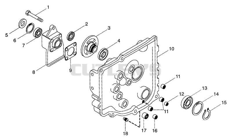 NUMBER THIRTEEN - TRANSMISSION COVER ASSEMBLY