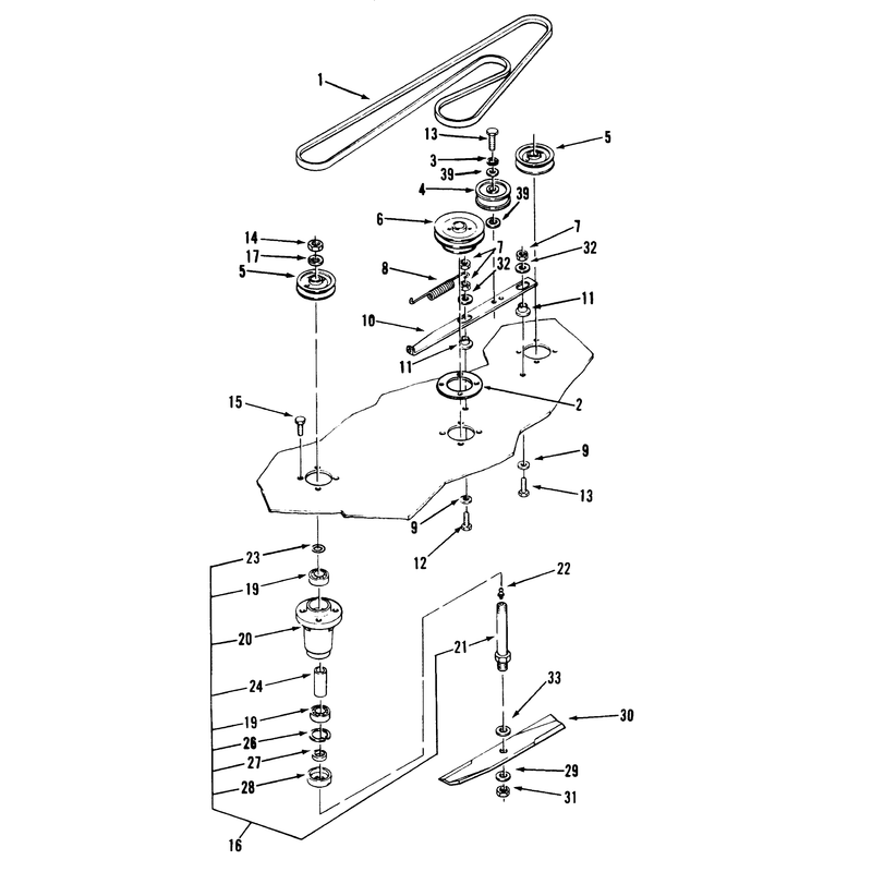 Belt & Spindle Assembly