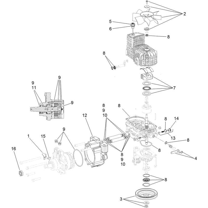 LH Hydro Assembly No. 116-1322