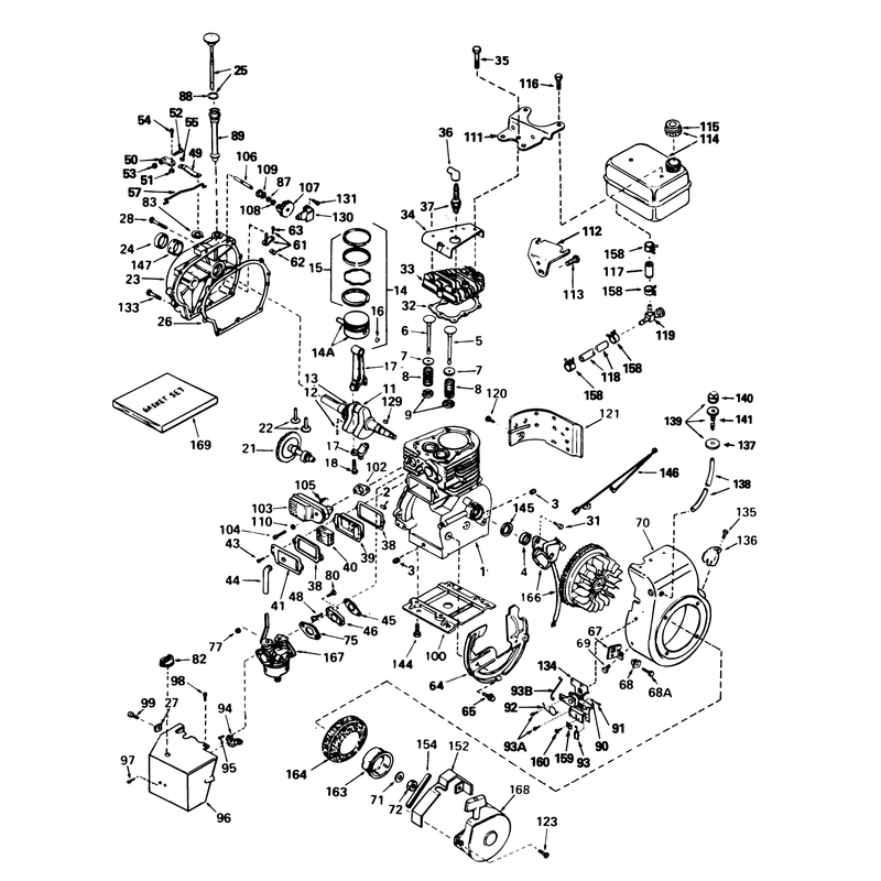 Engine Techumseh Model No. H50-65440m