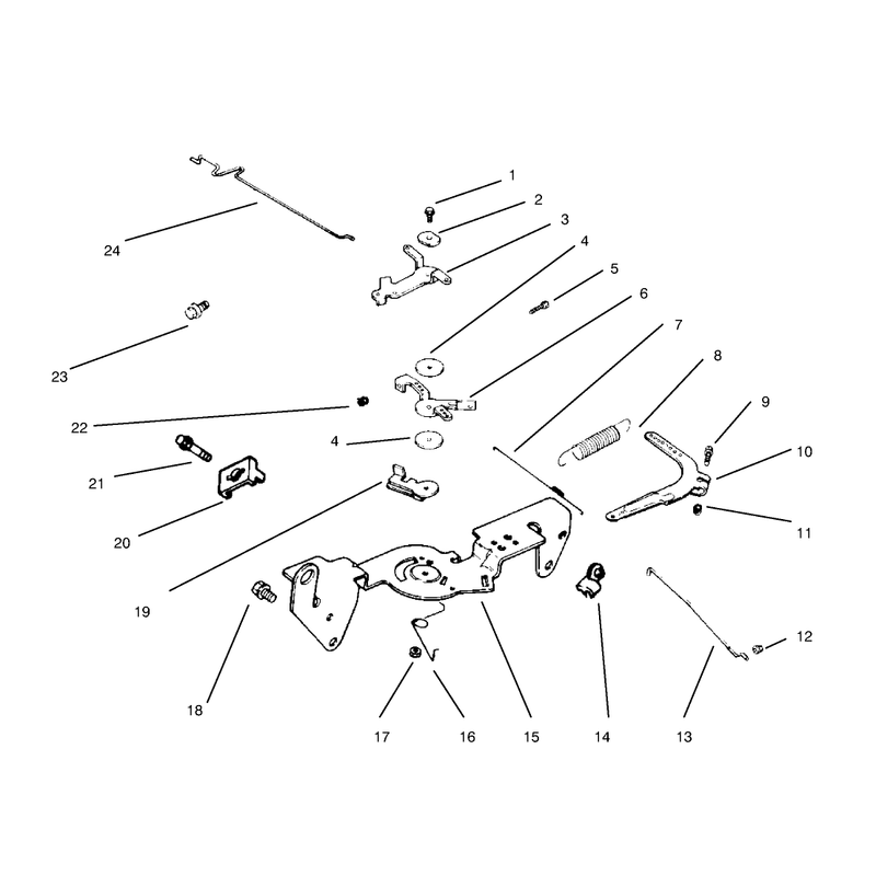 Throttle Linkage and Governor Controls CH20QS-PS64556 Kohler