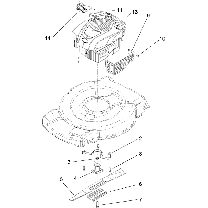Engine and Blade Assembly