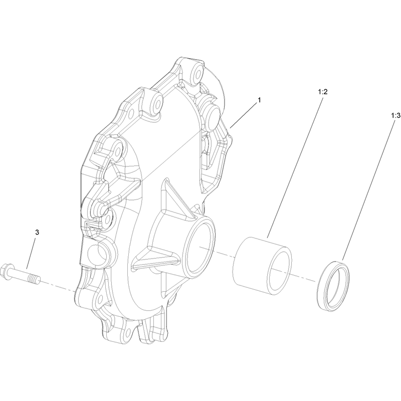 LH Gearcase Assembly No 108-7325