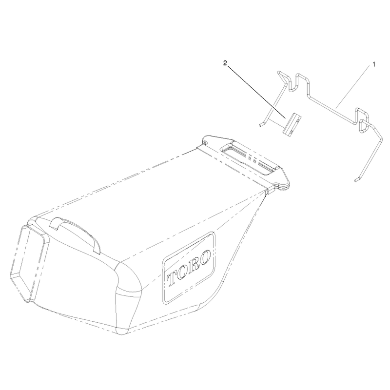 Rear Grass Bag Assembly