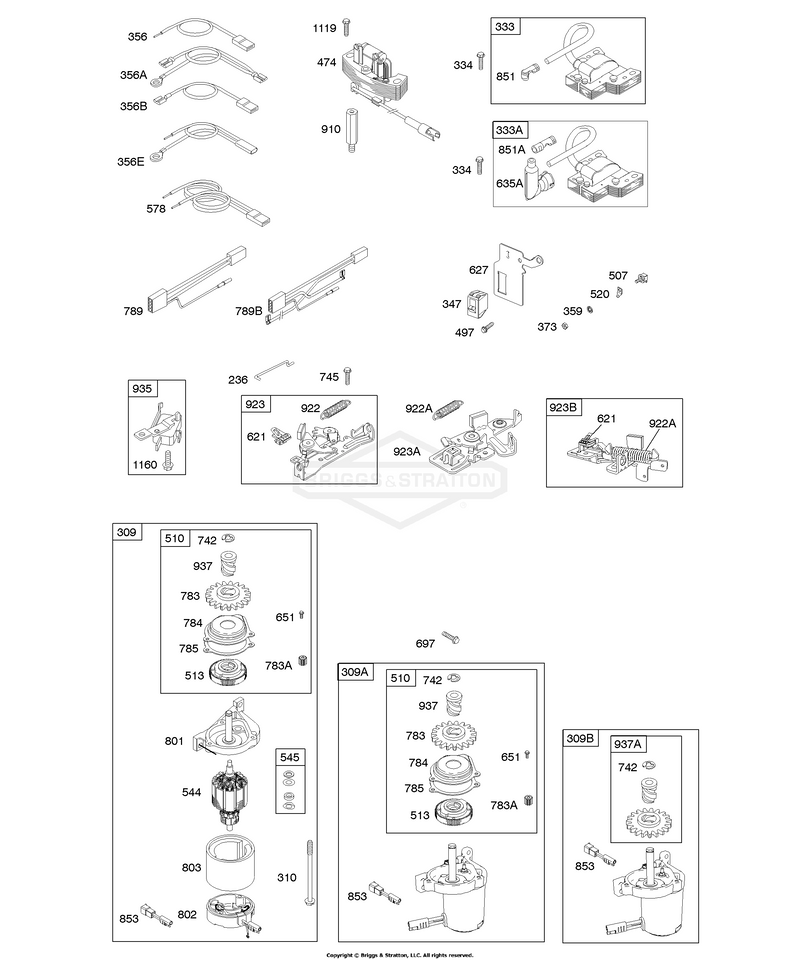 Alternator, Brake, Electric Starter, Electrical, Ignition