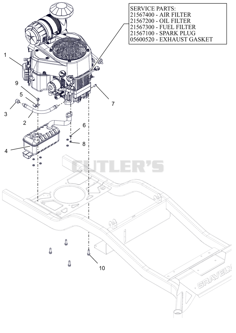 Engine - Gravely 764
