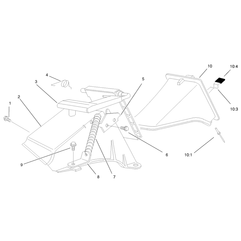Rear Bag Discharge Chute Assembly