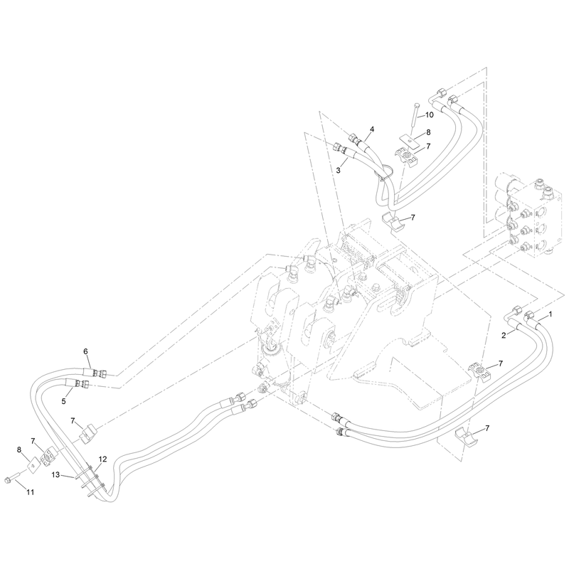 Wrench Manifold Hydraulic Hose Assembly