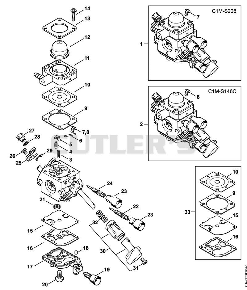 Carburetor C1M-S208, C1M-S146 California