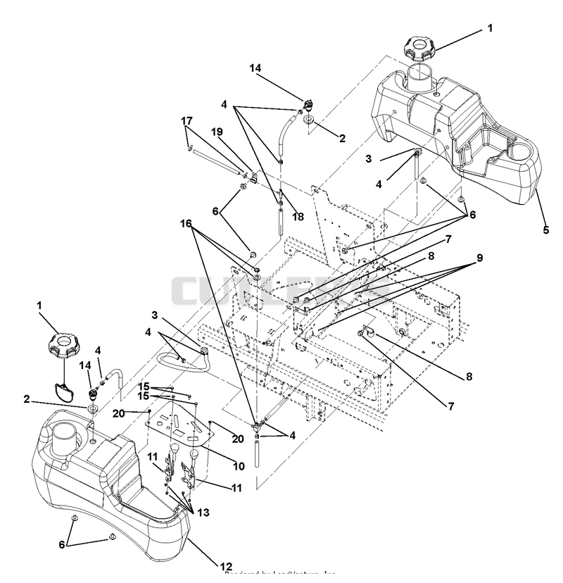 Fuel Tanks and Control Panel - SN005000 -